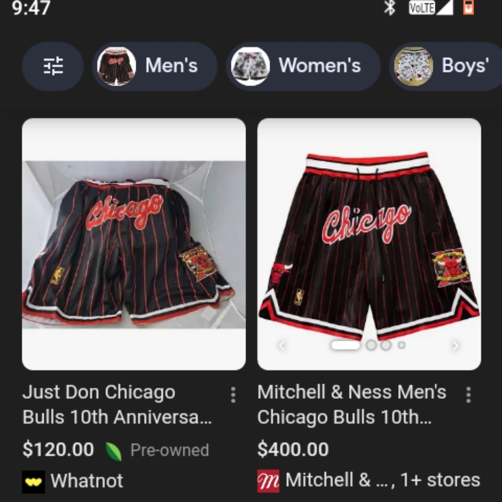 Bulls 10th aniversary Just Don shorts